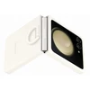 PF731TUE Silikoninis dėklas with Ring for Samsung Galaxy Flip 5, Kreminis (Kreminis)