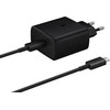 Samsung TA845XBE Travel Greitas įkroviklis Type-C į Type-C, 45W, 1m (Juodas)