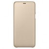 Samsung Galaxy A6+ (2018) dėklas - piniginė (Auksinis) WA605CFE