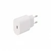 SEEK TOTI 20W Type-C PD Wall Fast Charger with Type-C to Type-C, 1 m PVC Data Cable 3A, Baltas