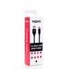 SEEK TOTI USB A to Micro USB, 1m Braided cable 2A, Juodas