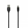 SEEK TOTI USB A to Micro USB, 2m Braided cable 2A, Juodas