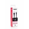 SEEK TOTI USB A to Type-C, 2m Braided Cable 3A, Juodas