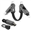STATIK HexCharge Cable; Juodas