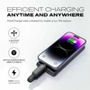 STATIK HexCharge Cable; Juodas