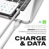 STATIK PowerPivot Pro Nylon Braided Cabel, USB-C to USB-C, 3m, Baltas