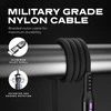 STATIK PowerPivot Pro Nylon Braided Cabel, USB-C to USB-C, 1m, Juodas