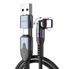 STATIK PowerPivot Pro nailono pintas kabelis, USB-C į USB-C, 3m, juodas