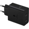 T5020XBEGEU Samsung 50W Power Adapteris DuoType-C, USB, Juodas