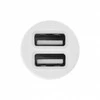 TOTI Dual USB Car Charger with micro usb cable 1m 2.1 A, Baltas