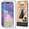 „Toti Premium PREMIUM TEMPERED“ grūdinto stiklo 3D ekrano apsauga, skirta „Apple iPhone 16 Plus“ / „15 Plus“.