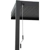 Pavėsinė Pergola PREMIUM WALL 3x3 antracito spalvos (montuojama prie sienos)