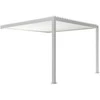 Pavėsinė Pergola PREMIUM WALL 3x4 baltos spalvos (montuojama prie sienos)