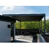 Pergola Bioclimatic: 3000x4000 mm, be LED, montuojama prie sienos