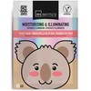 Aquarius IDC INSTITUTE drėkinanti ir šviesinanti lakštinė veido kaukė Koala, 22 ml
