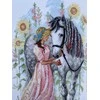 Riolis Kryželių siuvinėjimo rinkinys Horse Girl 21x30 SR2071