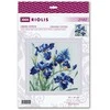 Riolis Kryželiu siuvinėjimo rinkinys Mėlyni ir irizai 30x30 SR2102