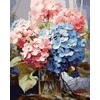 Tapyba pagal skaičius Hortenzijos puokštė 40x50 cm