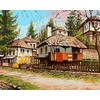 Tapyba pagal skaičius Kaimo kaimas 40x50 cm