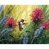 Tapyba pagal skaičius Kolibris žydint 40x50 cm
