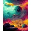 Tapyba pagal skaičius Spalvingas horizontas 40x50 cm