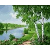 Tapyba pagal skaičius Upės vingis 40x50 cm