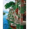 Tapyba pagal skaičius Vila prie ežero 40x50 cm