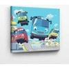Tapyba pagal skaičius Laimingi autobusai 40x50 cm