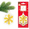 La Casa de los Aromas Aroma Car, Xmas 3D Snowflake, Cinnamon, Room Air Freshener Unisex