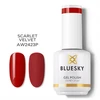Bluesky, Bluesky, Glossy Shine Finish, Semi-Permanent Nagų lakas, Short Mėlyna Tales, 15 ml