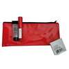 Deluxe Trial Size Set Smashbox: Super Fan Volumizing Blakstienų tušas Juodas, 5 ml + Photo Finish Smoothing Liquid Primer 7.1 ml + Textile Makeup Bag Raudona