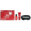 Dsquared2 Raudona Wood rinkinys moterims (EDT, 50 ml + dušo želė, 100 ml + miego kaukė)