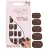 Set Elegant Touch Nude Squoval Artificial Nails Cocoa, 24 vnt.