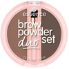 „Essence Duo“ matinių antakių pudros rinkinys, 02 Medium, 1,8 g