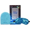 Glov Sleeping Beauty Set Glov: Sleeping Beauty Sleep Mask Mėlyna + Sleeping Beauty Textile makiažo valiklis Glove Bouncy Mėlyna