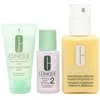 „Graiki oda“ – pradėkite čia. 3 žingsnių rinkinys „Clinique“: „Dramatically Different“ losjonas + drėkinamasis dieninis ir naktinis veido losjonas be kvapiklių, 125 ml + „Clinique“ valomasis skystas muilas veidui, 30 ml + „Gaivinantis 2“ valomasis veido losjonas, 30 ml
