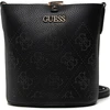 Guess, Amara, poliesterio, tekstilinė rankinė, 4G logotipas, Juodas, HWSG8493010, 22 x 20,5 x 14 cm