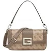 Guess, Brightside, Polyurethane, Textile Bag, 4G Logo, Latte, For Women