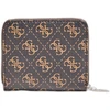 Guess, Camy, Textile Wallet, SLG Small Zip, Brown, For Women
