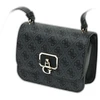 Guess, Coal, Textile Crossbody Bag, Juodas, 79780, 18.5 x 14.5 x 7 cm, For Women
