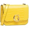 Guess, Corily, Textile Crossbody Bag, Geltona, 18.5 x 14.5 x 7 cm, For Women