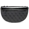 Guess, Guess, Convertible Xbody Flap, Textile Crossbody Bag, Juodas, 85 x 50 cm, For Women