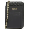 Guess, Guess, Polyurethane, Textile Bag, Pouch Phone, Juodas, PW1510P2301, For Women, 16.5 x 3 x 11 cm