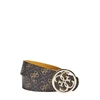 Guess, Jensen Not Ajuster et Rev, Double-Sided Model, Textile Belt, Brown, Mustard Geltona, For Women, 3.5 cm