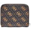 Guess, Kamryn, Textile Wallet, SLG Small Zip, Brown, For Women
