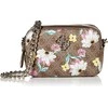 Guess, Noelle, Double Zip Compartments, Textile Crossbody Bag, Floral, 20.32 x 7.62 x 13.97 cm, For Women