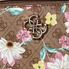 Guess, Noelle, Double Zip Compartments, Textile Crossbody Bag, Floral, 20.32 x 7.62 x 13.97 cm, For Women