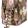 Guess, Noelle, Double Zip Compartments, Textile Crossbody Bag, Floral, 20.32 x 7.62 x 13.97 cm, For Women