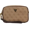 Guess, Vezzola, Polyurethane, Small, Textile Crossbody Bag, Brown, GU154H046-O11, 13x20x5 cm, Unisex