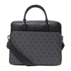 Guess, Vezzola, Polyurethane, Textile Briefcase, Computer, Juodas, 35 x 29 x 9 cm, For Men